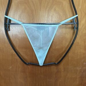 💖Victoria’s Secret Panty Thong 100% Silk Baby Green